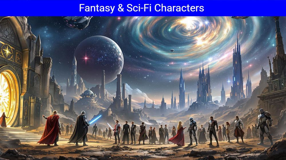 Fantasy and Sci-Fi Characters Sidebar