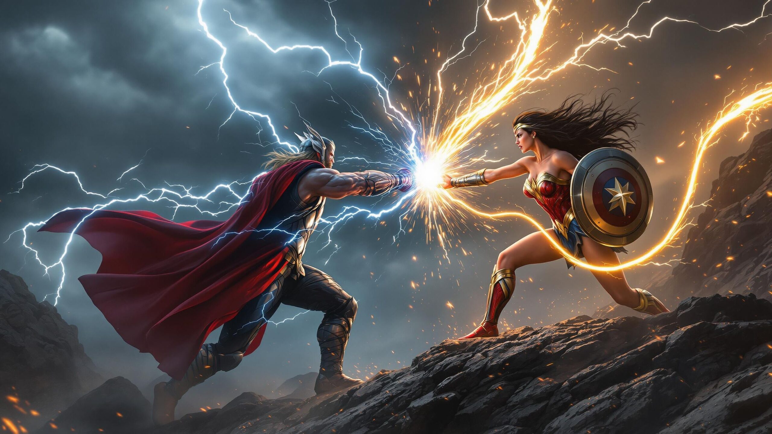 Thor vs Wonder Woman: Clash of Gods